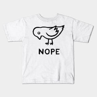 Nope Bird Kids T-Shirt